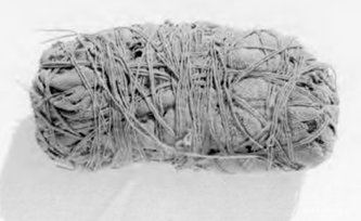 linen wrapped fetus from Kellis Egypt